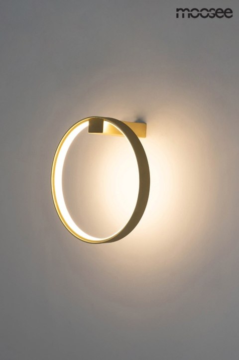 Moosee MOOSEE lampa ścienna CIRCLE WALL złota
