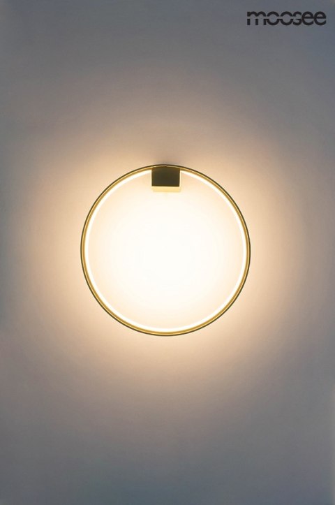 Moosee MOOSEE lampa ścienna CIRCLE WALL złota