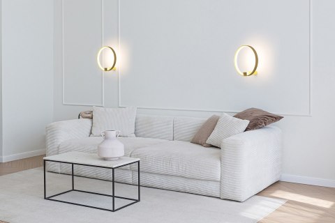 Moosee MOOSEE lampa ścienna CIRCLE WALL złota