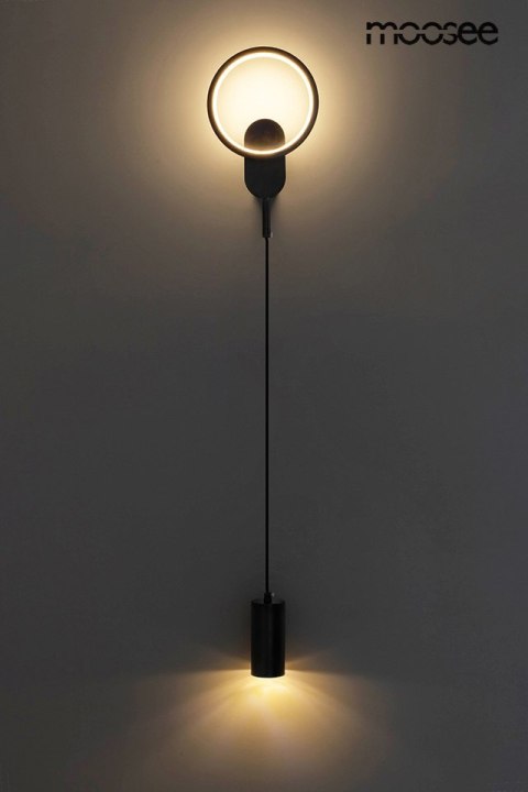 Moosee MOOSEE lampa ścienna COMO czarna