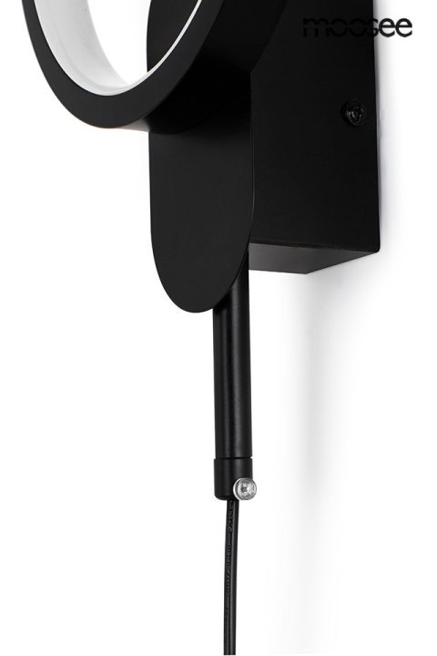 Moosee MOOSEE lampa ścienna COMO czarna