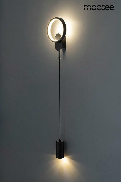 Moosee MOOSEE lampa ścienna COMO czarna