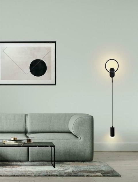 Moosee MOOSEE lampa ścienna COMO czarna