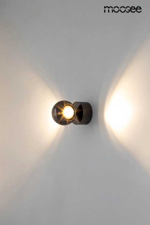 Moosee MOOSEE lampa ścienna EOS czarny chrom
