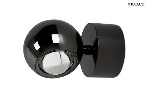 Moosee MOOSEE lampa ścienna EOS czarny chrom