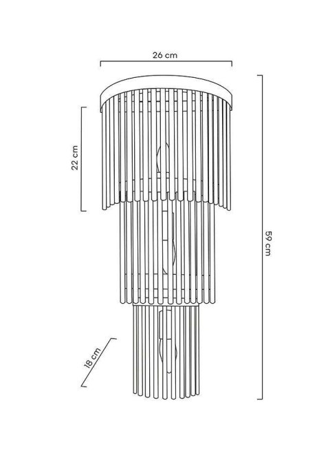 Moosee MOOSEE lampa ścienna ESTRO złota