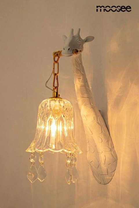 Moosee MOOSEE lampa ścienna GIRAFFE biała