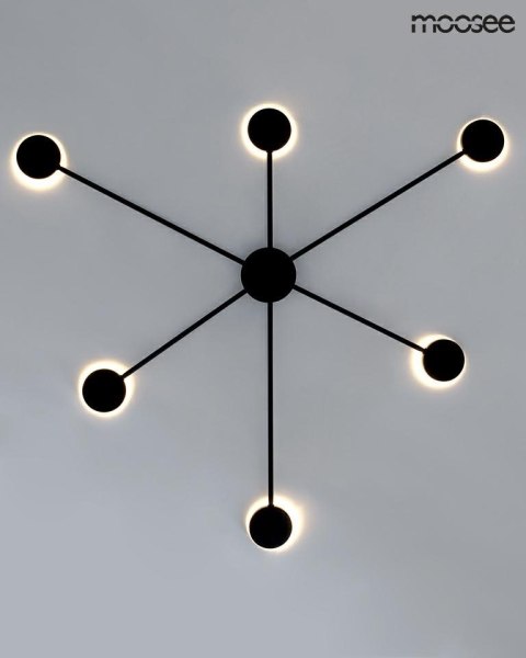 Moosee MOOSEE lampa ścienna SHADOW 6 CLOSE czarna
