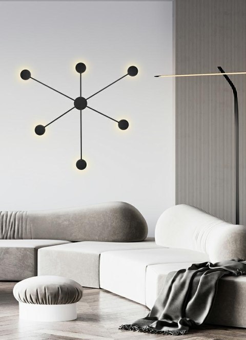 Moosee MOOSEE lampa ścienna SHADOW 6 CLOSE czarna