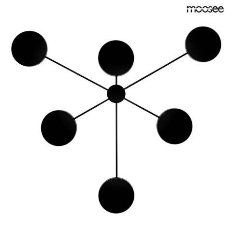 Moosee MOOSEE lampa ścienna SHADOW 6 czarna