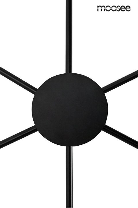 Moosee MOOSEE lampa ścienna SHADOW 6 czarna