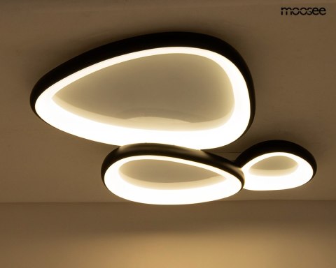 Moosee MOOSEE lampa sufitowa / plafon AREA 3 czarna