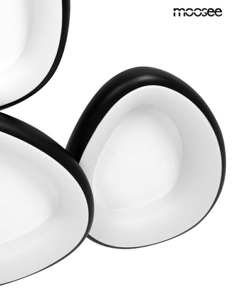 Moosee MOOSEE lampa sufitowa / plafon AREA 3 czarna