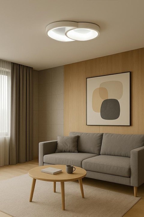 Moosee MOOSEE lampa sufitowa / plafon CELLS 2 biała