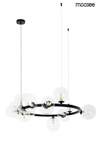 Moosee MOOSEE lampa wisząca ALURE 85 czarna