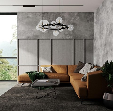Moosee MOOSEE lampa wisząca ALURE 85 czarna