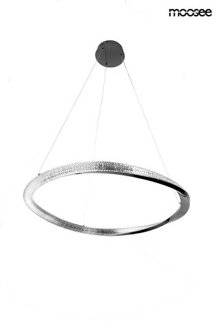 Moosee MOOSEE lampa wisząca ANILLO 80 czarny chrom