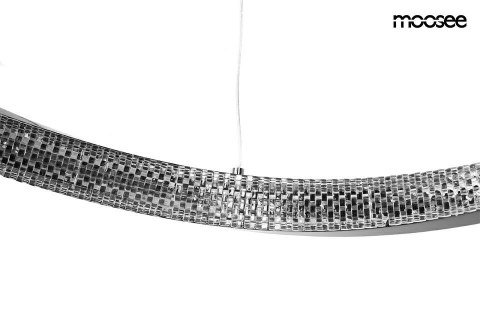 Moosee MOOSEE lampa wisząca ANILLO 80 czarny chrom