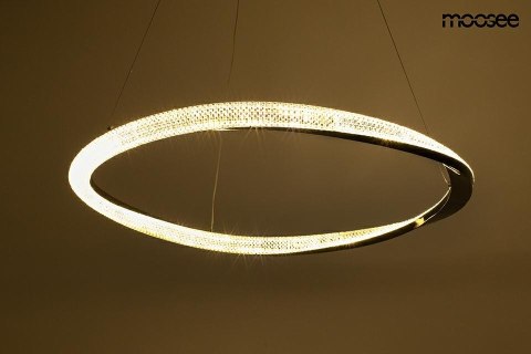 Moosee MOOSEE lampa wisząca ANILLO 80 czarny chrom