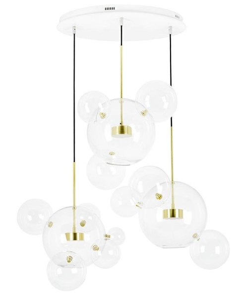 Moosee MOOSEE lampa wisząca CAPRI DISC 3 złota