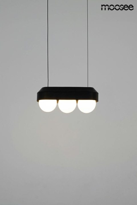 Moosee MOOSEE lampa wisząca DROPS 3 czarna
