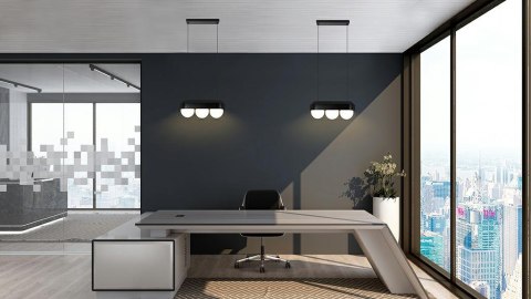Moosee MOOSEE lampa wisząca DROPS 3 czarna
