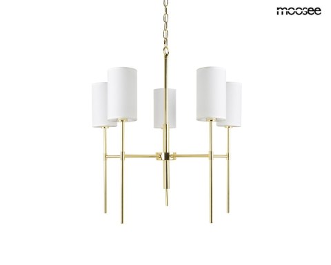 Moosee MOOSEE lampa wisząca IMPERIO 5 złota