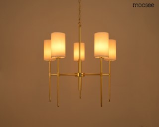 Moosee MOOSEE lampa wisząca IMPERIO 5 złota