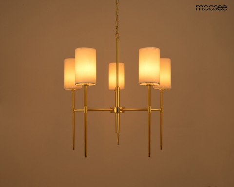 Moosee MOOSEE lampa wisząca IMPERIO 5 złota