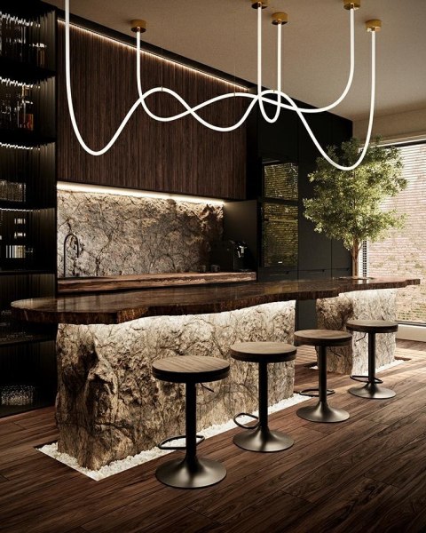 Moosee MOOSEE lampa wisząca LASSO 300 Smart złota
