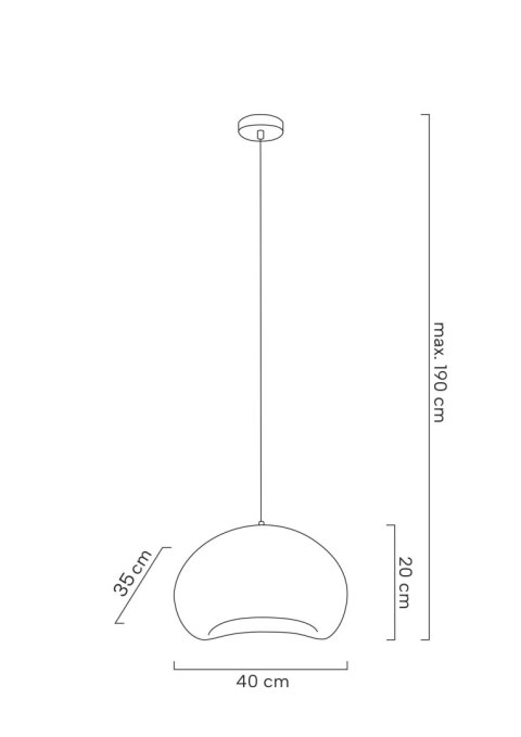 Moosee MOOSEE lampa wisząca NEST 40 biała