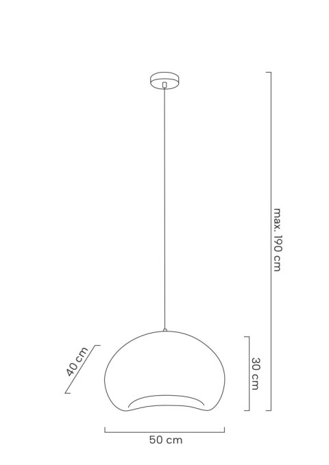 Moosee MOOSEE lampa wisząca NEST 50 biała