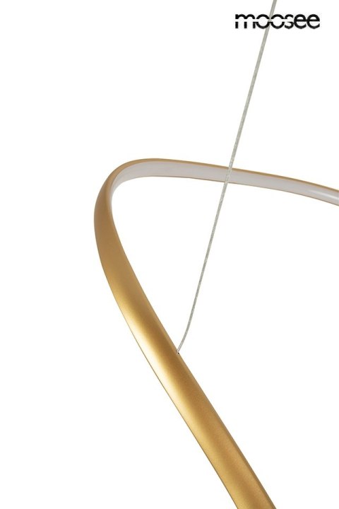 Moosee MOOSEE lampa wisząca WAVES 100 złota