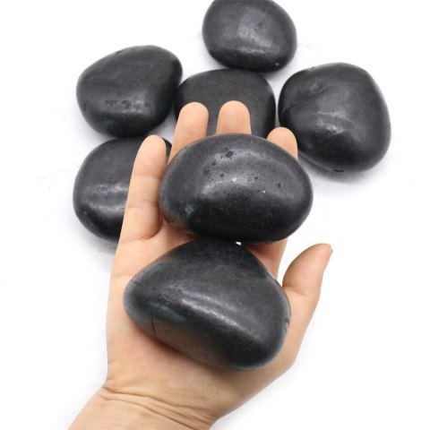 King Home Kamień OTOCZAK 3-5 cm 5 kg polerowany czarny