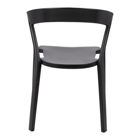 King Home Krzesło VIBIA czarne - polipropylen