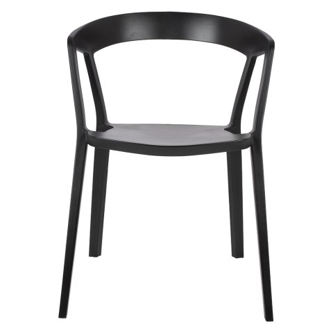 King Home Krzesło VIBIA czarne - polipropylen