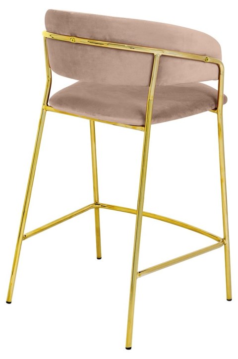 King Home Krzesło barowe MARGO 65 khaki / beżowe
