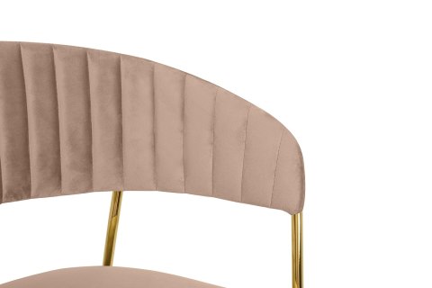 King Home Krzesło barowe MARGO 65 khaki / beżowe