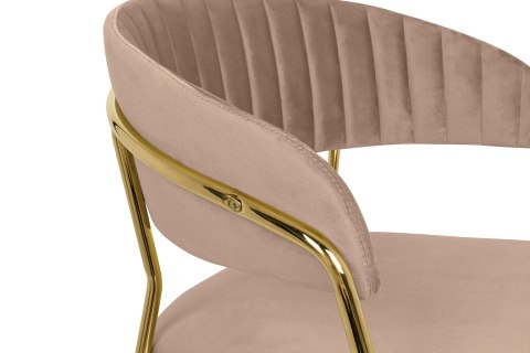 King Home Krzesło barowe MARGO 65 khaki / beżowe
