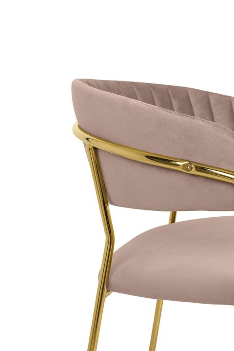King Home Krzesło barowe MARGO 65 khaki / beżowe