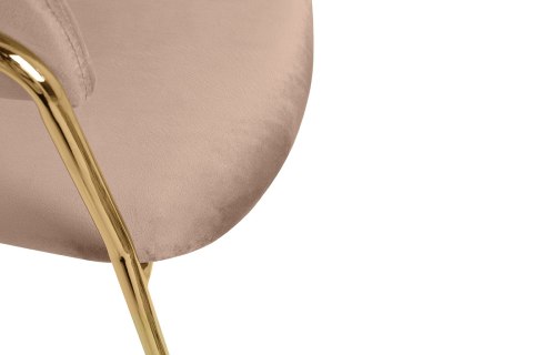 King Home Krzesło barowe MARGO 65 khaki / beżowe