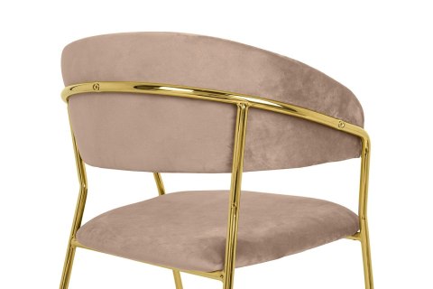 King Home Krzesło barowe MARGO 65 khaki / beżowe