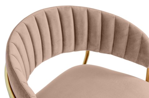 King Home Krzesło barowe MARGO 65 khaki / beżowe