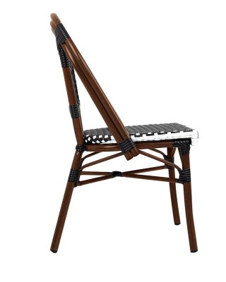 King Home Krzesło ogrodowe CAFE PARIS brązowe rattan