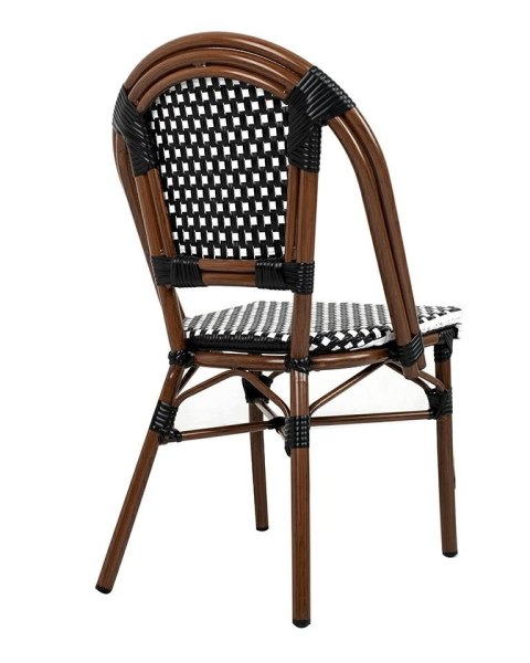 King Home Krzesło ogrodowe CAFE PARIS brązowe rattan
