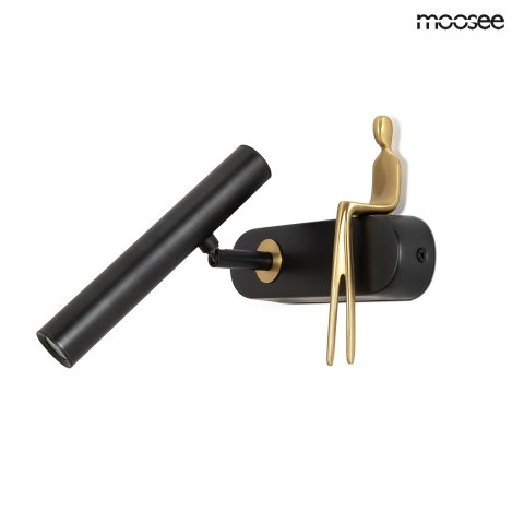 Moosee MOOSEE lampa ścienna BOY TUBE L czarna