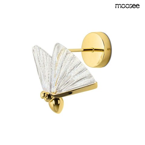 Moosee MOOSEE lampa ścienna BUTTERFLY S złota