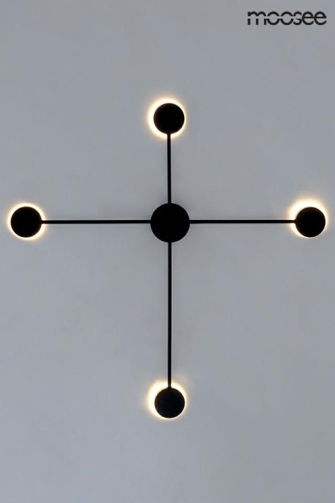 Moosee MOOSEE lampa ścienna SHADOW 4 CLOSE czarna
