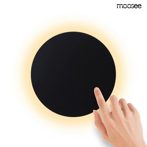 Moosee MOOSEE lampa ścienna SHADOW SUN 25 czarna