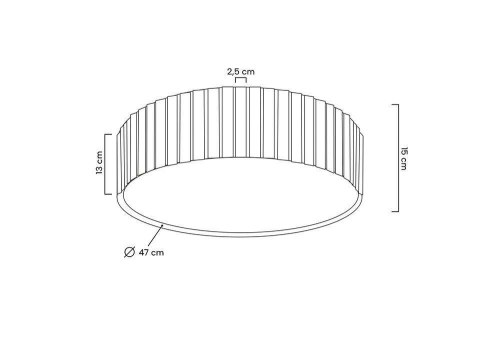 Moosee MOOSEE lampa sufitowa / plafon CROWN 50 złota